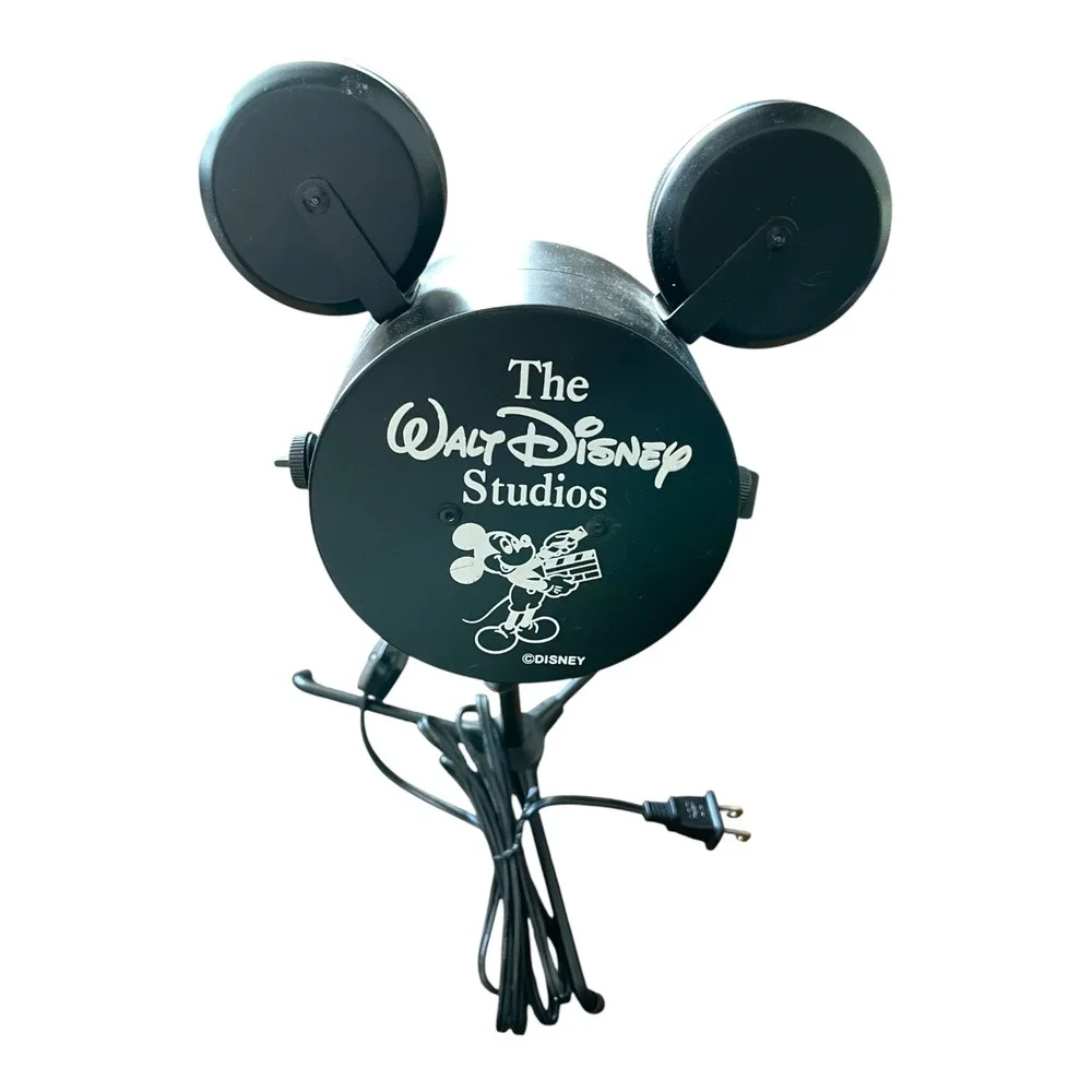 Vintage The Walt Disney Studios Mickey Mouse Studio Spotlight Lamp Black Desk